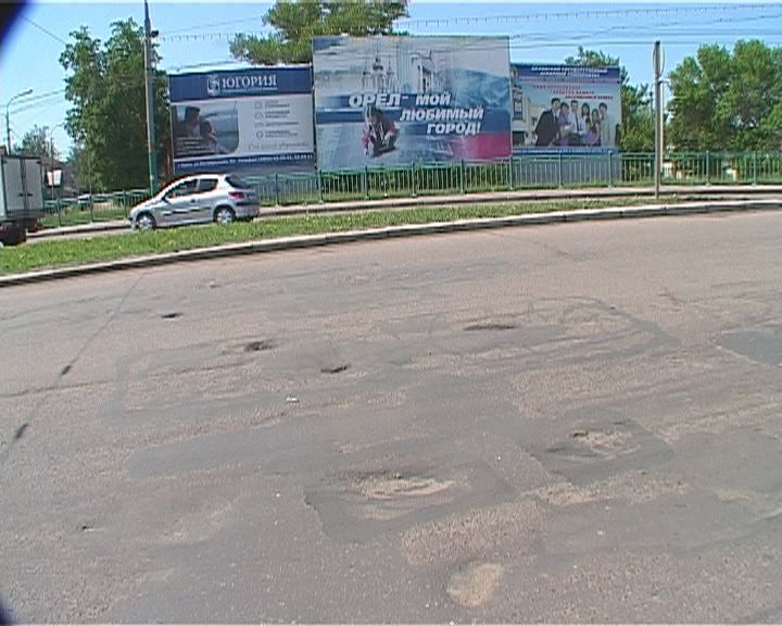 Ремонт дорог в Орле...