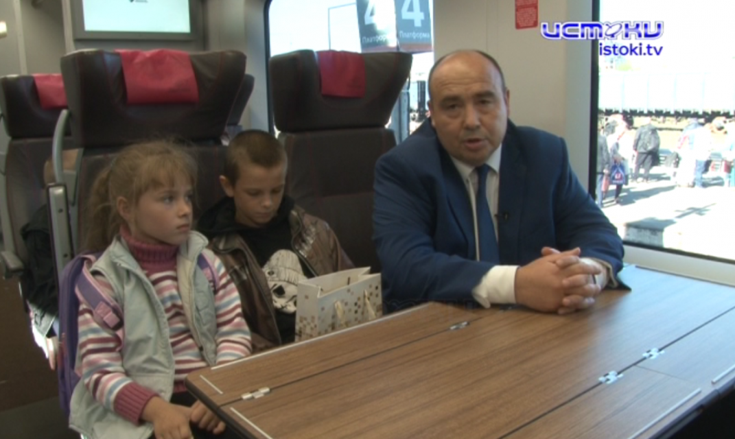 Юные орловчане смогли побывать в роли машиниста скоростного поезда