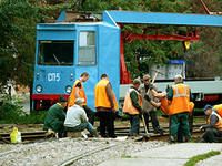 Перекрытие движения в Железнодорожном районе