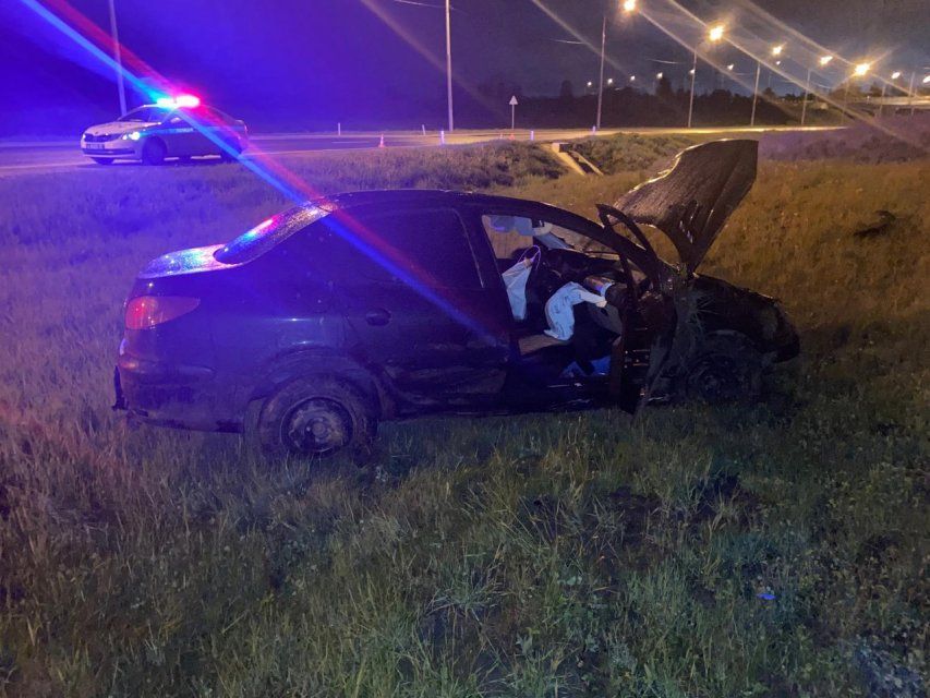 Орловчанка пострадала после опрокидывания в кювет