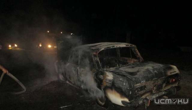 В Орле ночью сгорел «Москвич»