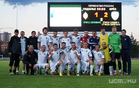 ФК «Орёл» одержал первую в этом сезоне выездную победу в Подольске