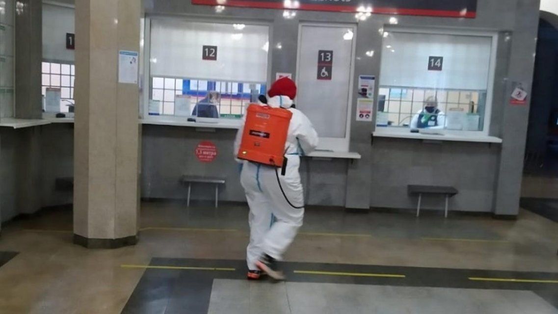 Железнодорожный вокзал Орла повторно продезинфицировали