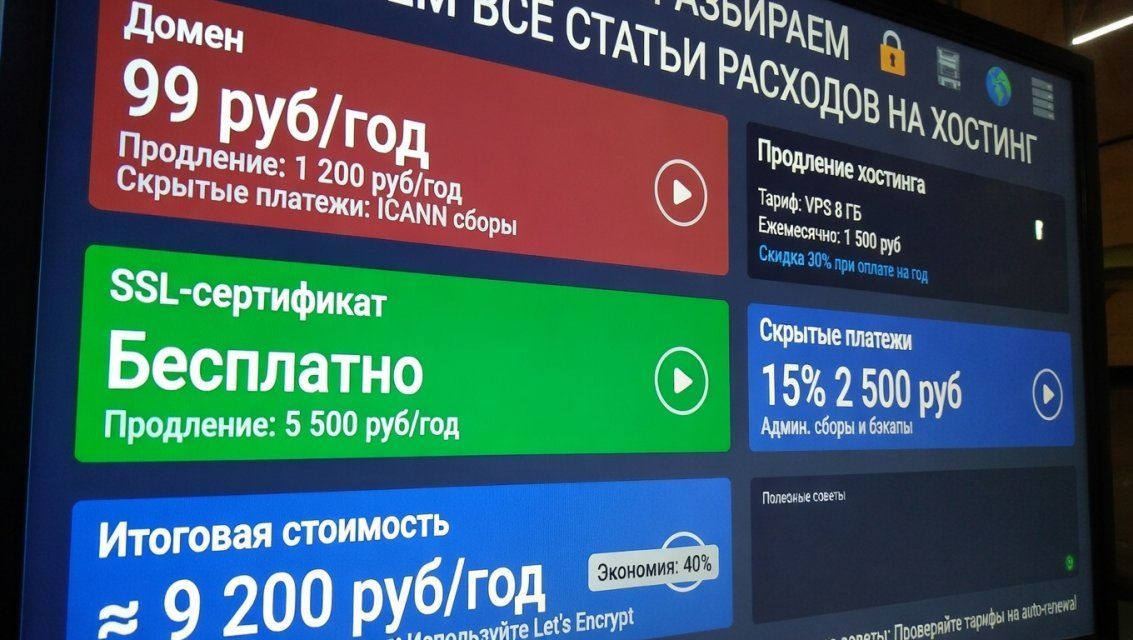 Сколько стоит хостинг на самом деле: считаем бюджет на год с учётом доменов, SSL и скидок