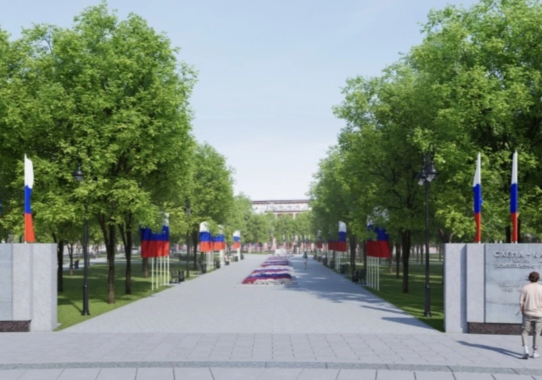 Чиновники показали как будет выглядеть Сквер танкистов в Орле после благоустройства