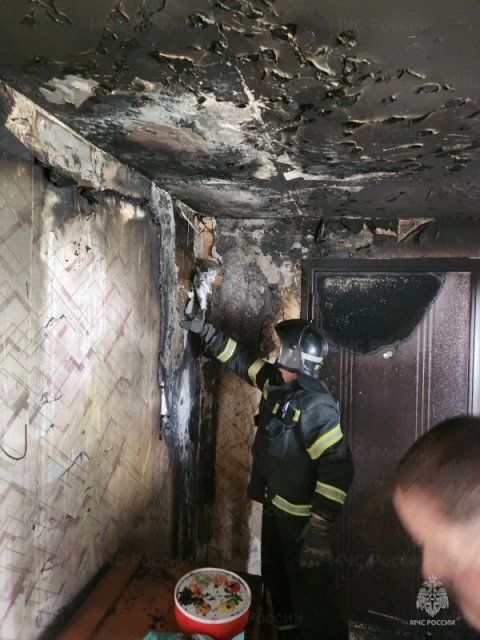 В Орловской области при пожаре пострадали два человека