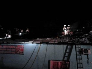 На переулке Маслозаводском горит оптовый склад