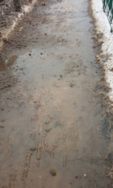 Глазами очевидцев: Орловчане недовольны состоянием тротуара на мосту Дружбы