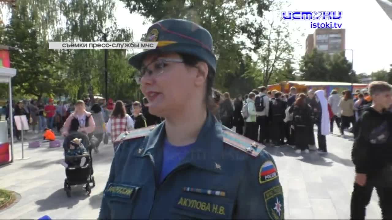 Мир без ЧС и терроризма. Орловские пожарные, спасатели и добровольцы напомнили детям главные правила безопасности