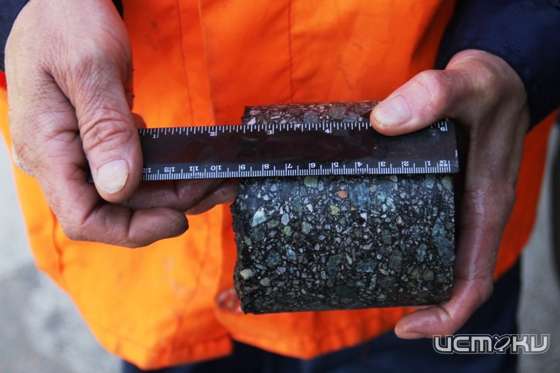 После капремонта газопровода на ул. 1-й Посадской в Орле уложили асфальт не по ГОСТу