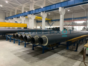 Трубы ПНД в заводской теплоизоляции пенополиуретаном