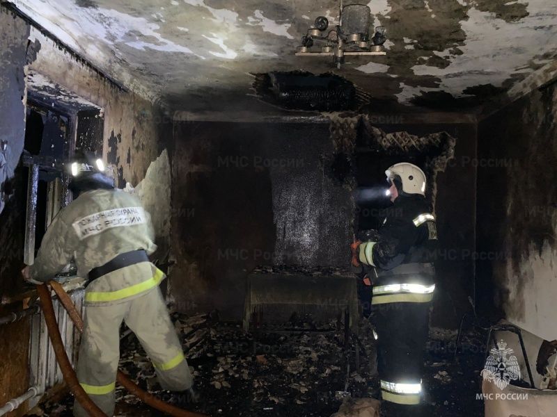 В Покровском районе сгорел дом 