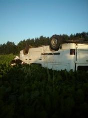 В Новосильском районе «Мерседес» улетел в кювет