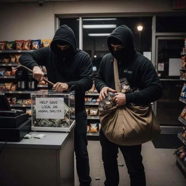 В Орле двое местных жителей совершили кражу коробки с пожертвованиями из кафе