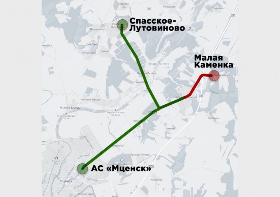 Схему маршрута № 140 «Мценск – Спасское-Лутовиново» могут изменить по просьбам пассажиров