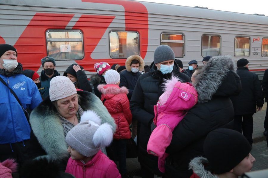Число беженцев, прибывших на Орловщину из Донбасса, составило почти 2000 человек