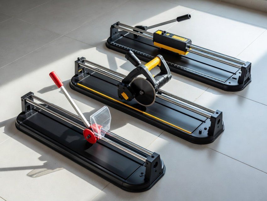 Виды плиткорезов: ручные, электрические, рельсовые и настольные — когда какой тип выбрать