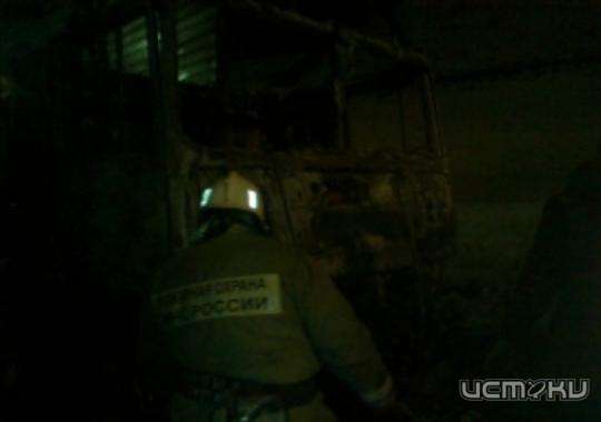 Под Орлом сгорел большегруз из Тамбовской области 