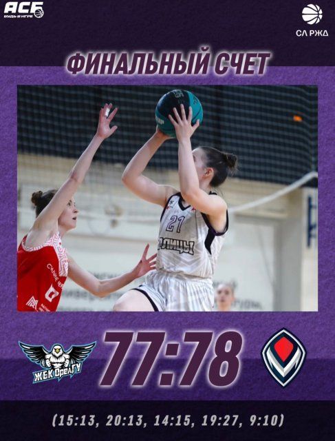 Два стартовых матча студенческой лиги РЖД в 2026 году выдались для ЖБК "Орел" неудачными 