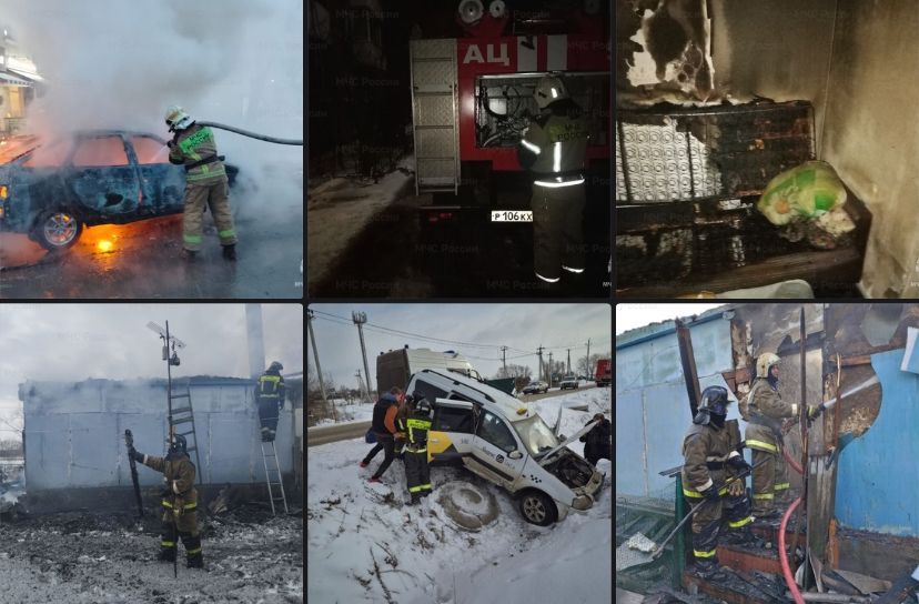 Вчера вечером в Орле во время пожара погиб мужчина 