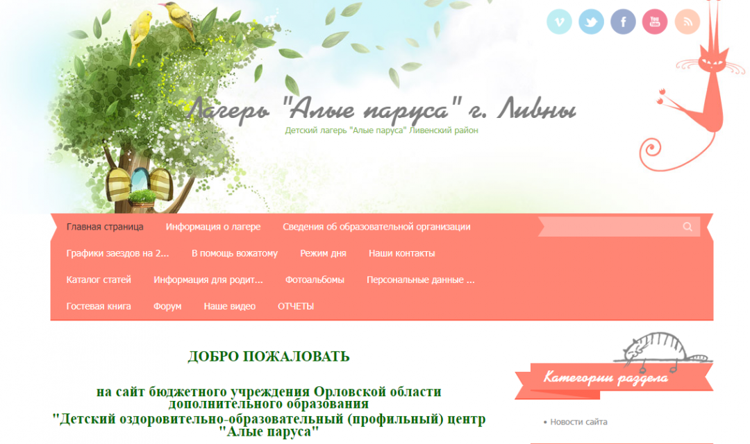 "Алые паруса" в ближайшие годы не станут местом отдыха детей Орловского региона 