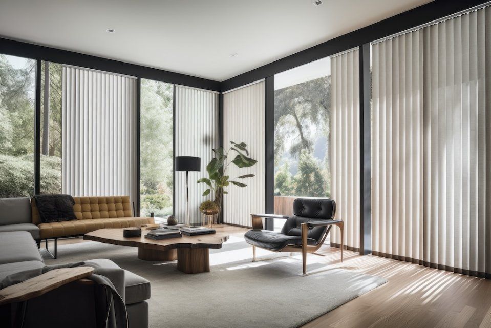 Вертикальные офисные жалюзи: особенности выбора, преимущества, и возможности индивидуального заказа