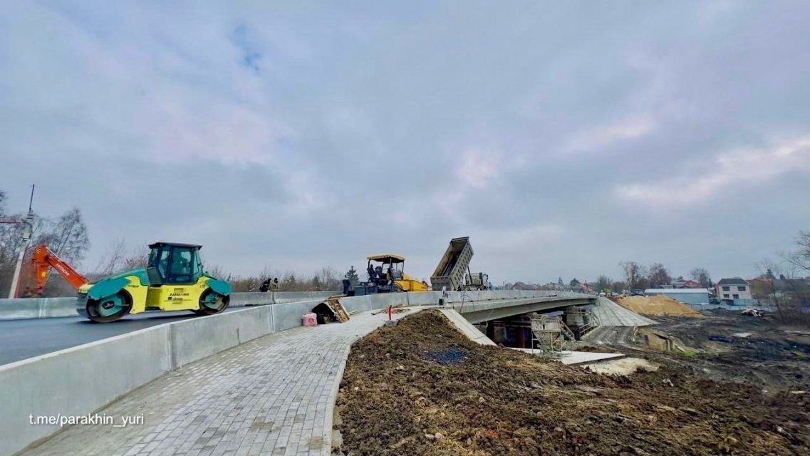 Готовность Колхозного моста в Орле составила уже 85% 