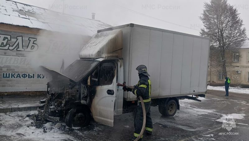В Ливнах на ходу загорелась «Газель»