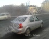 Видео: Орел встал в пробках из-за ДТП с участием такси на Тургеневском мосту