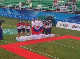 Лучница Мария Виноградова – обладатель золотой медали Универсиады в Корее