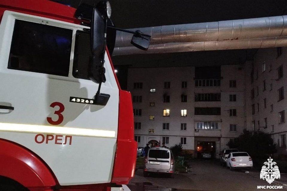 На пожаре в Орле погиб мужчина 