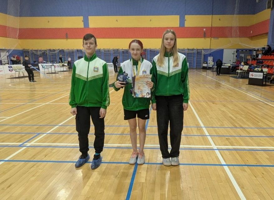 Орловская бадминтонистка дважды поднялась на пьедестал почета в Ярославле