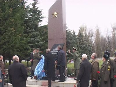 Открытие новой памятной стелы