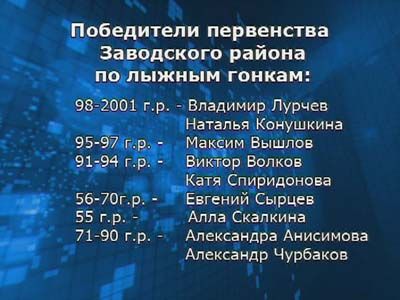 Анонс Лыжни новой