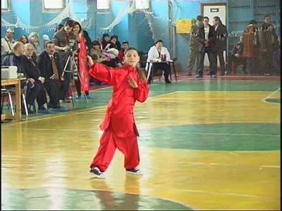 Ушуисты соревнуются