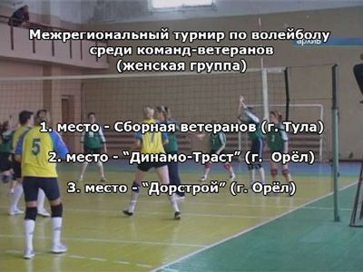 Итоги межрегионального турнира ветеранов волейбола