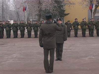 Новобранцы приняли боевое крещение