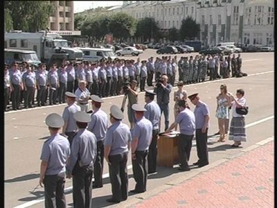 Развод на центральной площади