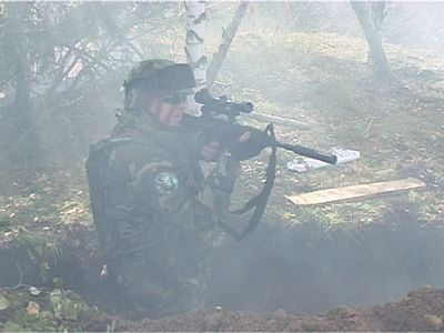 Первые соревнования по страйкболу