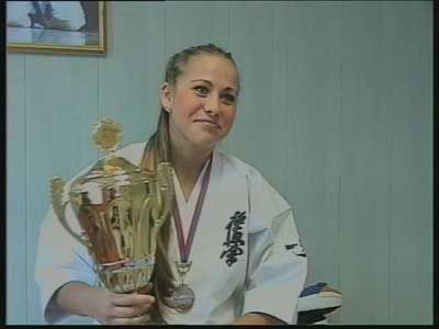 Победительница каратэ