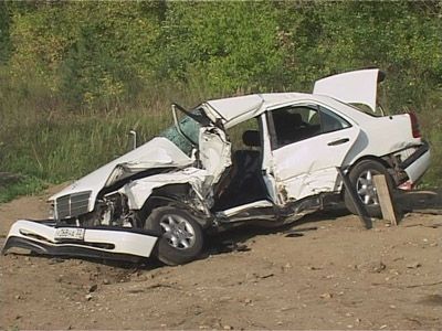 Авария в Лужках