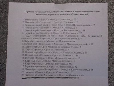 Кто попал в «черный список&quot;?