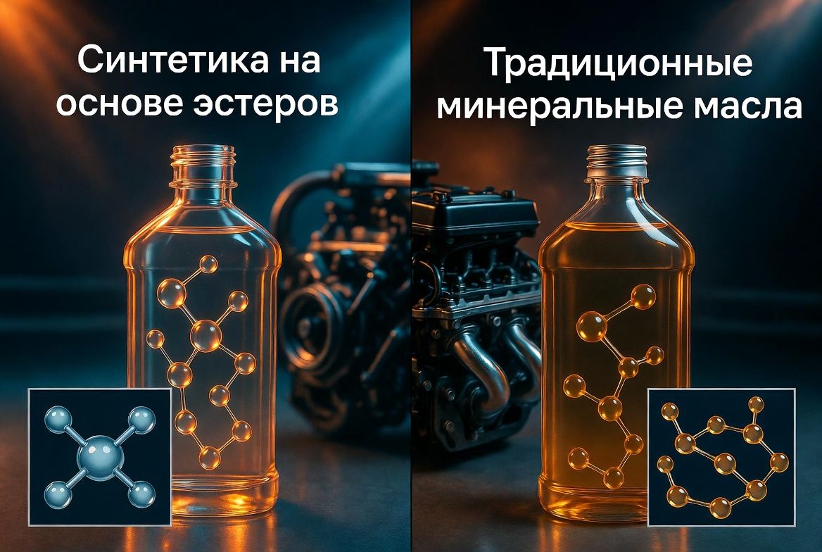 Традиционные (минеральные/полусинтетические) Синтетика на основе эстеров