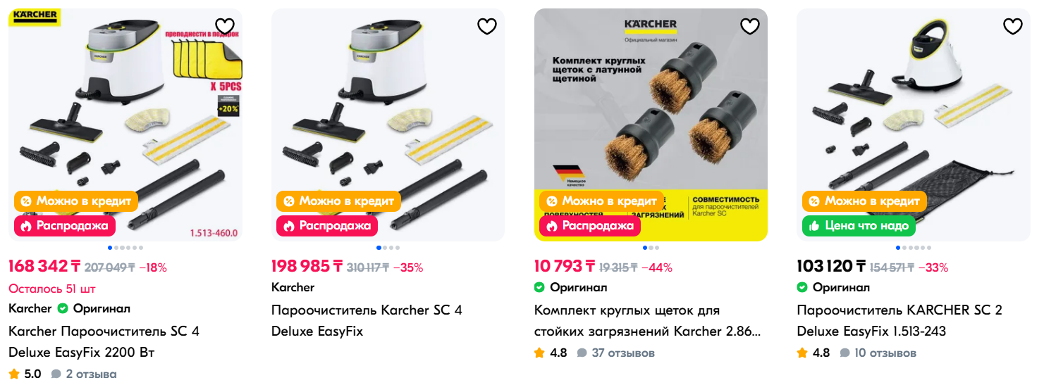 пароочистители Karcher