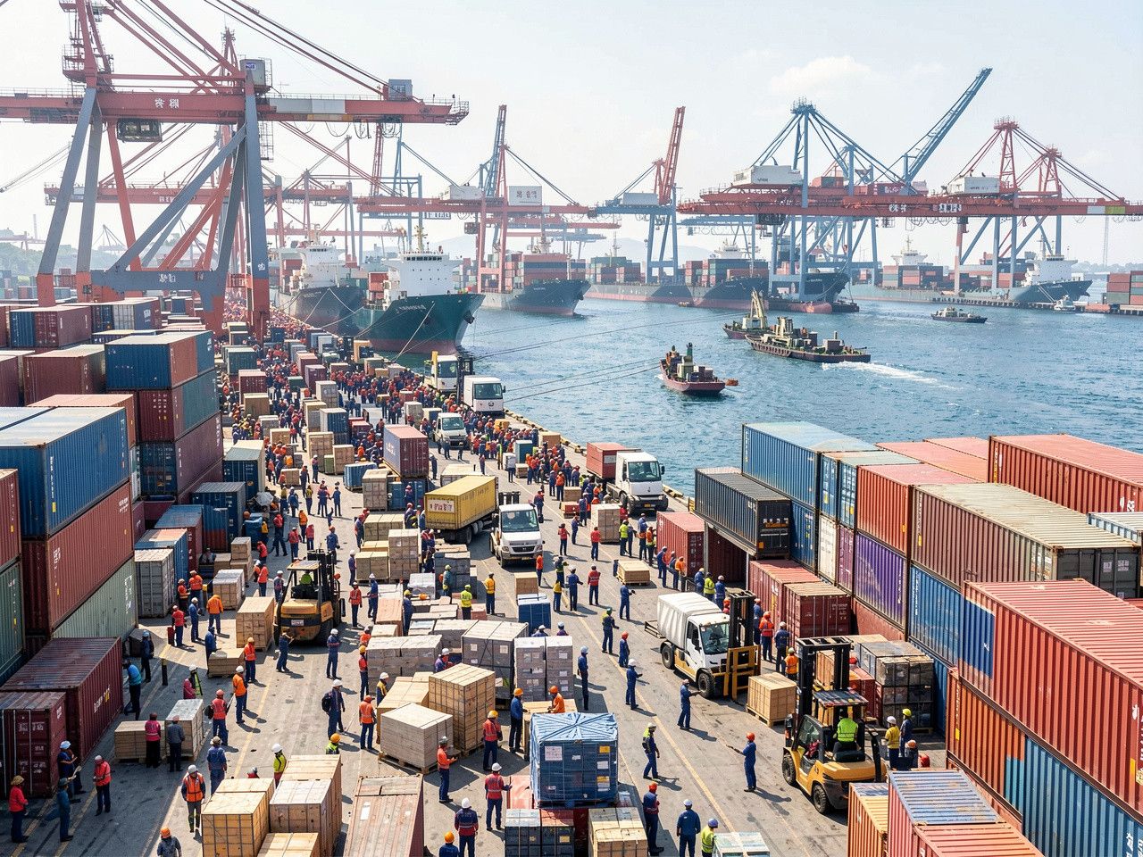 Крупные китайские порты