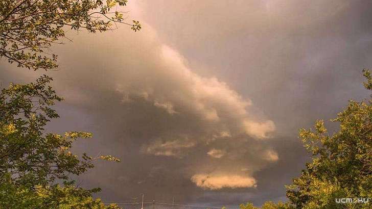 Переменная облачность и дождь в субботу в Орле