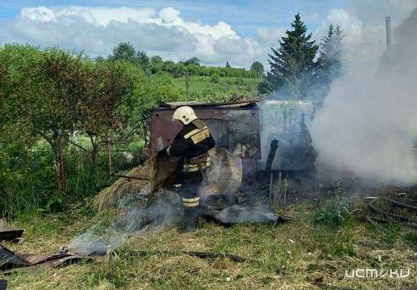 В Орловской области сгорела дача