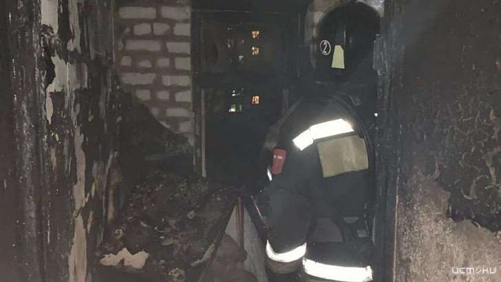 62-летний мужчина попал в больницу, пострадав при пожаре в орловской пятиэтажке