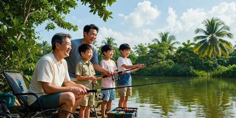 Рыбалка как семейный отдых: польза для детей и родителей в тропиках