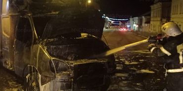 Вчера в Болхове загорелась «Газель»